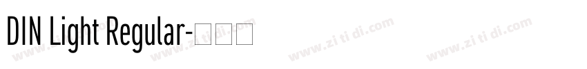 DIN Light Regular字体转换